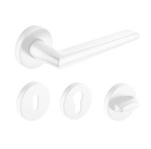 CORONA ARROW R matt fehér kilincs