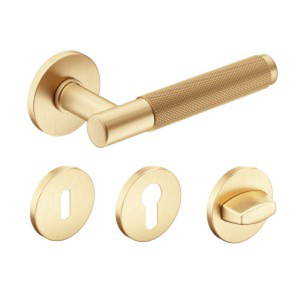 CORONA TIME SLIM R matt sárgaréz kilincs