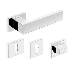 METAL- BUD CUBE PREMIUM fényes króm kilincs