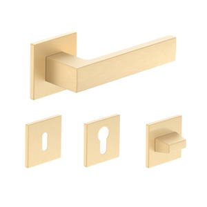 METAL- BUD CUBE SLIM fényes sárgaréz kilincs