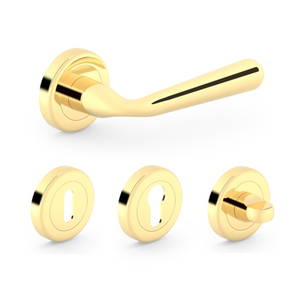 METAL-BUD LAURA R fényes sárgaréz kilincs