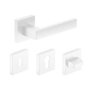 METAL-BUD QUBIK matt fehér kilincs